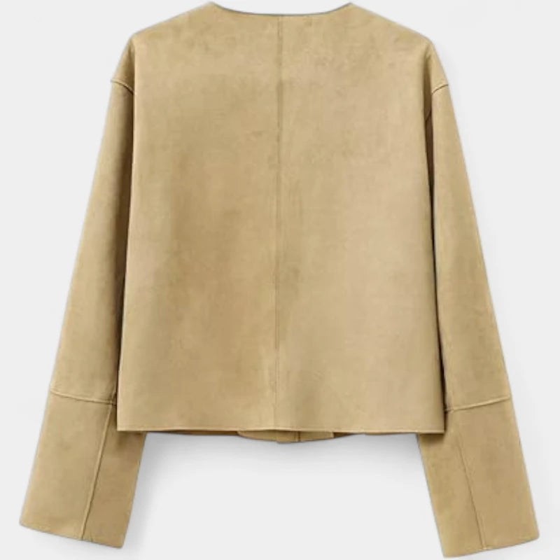 Gleame.-Blazers & Blouses-Gleame Blazer - Damesblazer met lange mouwen en knoopsluiting in casual stijl