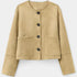 Gleame.-Blazers & Blouses-Gleame Blazer - Damesblazer met lange mouwen en knoopsluiting in casual stijl