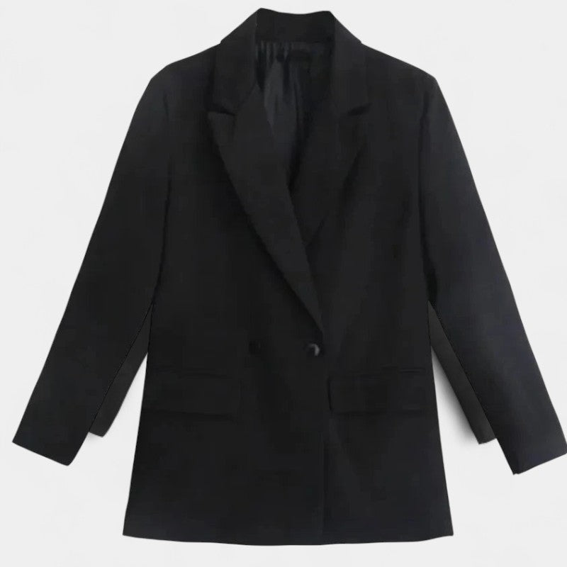 Gleame.-Blazers & Blouses-Gleame Blazer - Vintage dubbele knoop blazer met zakken