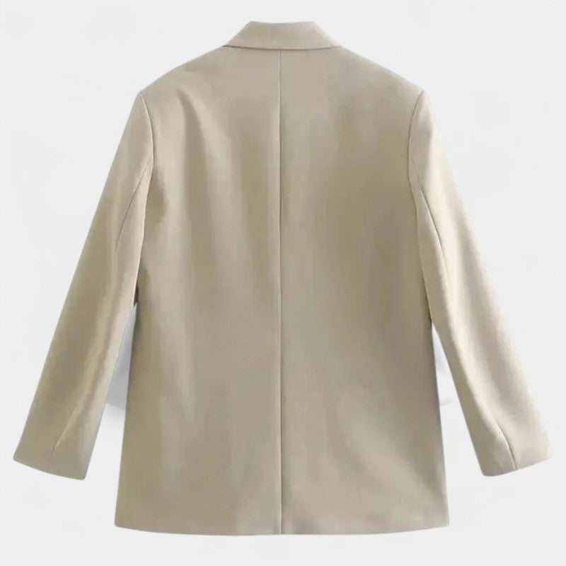 Gleame.-Blazers & Blouses-Gleame Blazer - Vintage dubbele knoop blazer met zakken