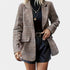 Gleame.-Blazers & Blouses-Gleame Blazer - casual blazer met geruit patroon voor dames