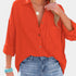Gleame.-Blazers & Blouses-Gleame Shirt - Casual V-hals longsleeve blouse met knopen voor dames