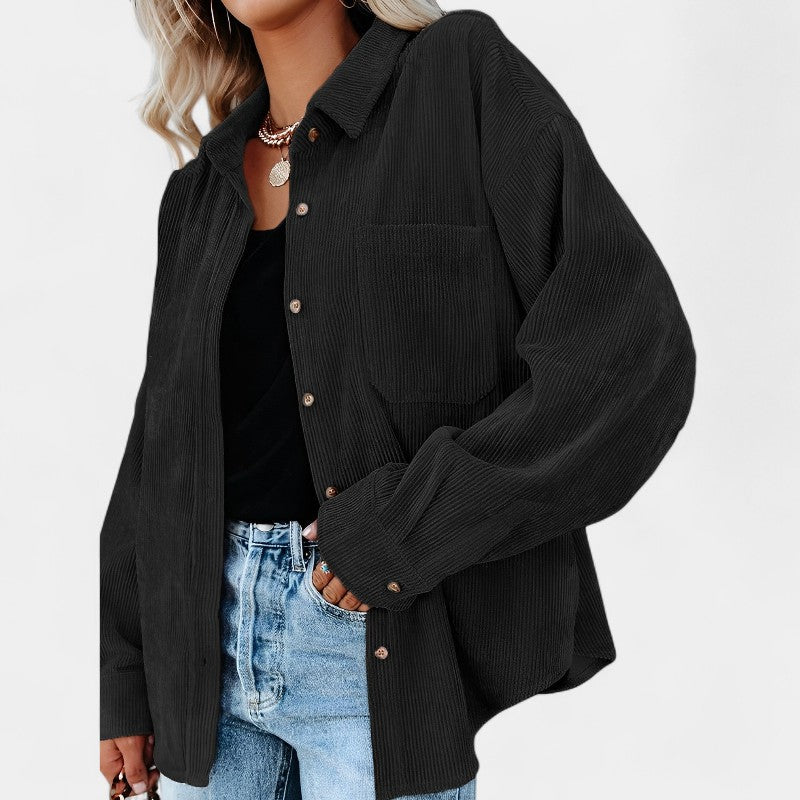 Gleame.-Blazers & Blouses-Gleame Tops en Blouses - Stijlvolle damesblouse met lange mouwen