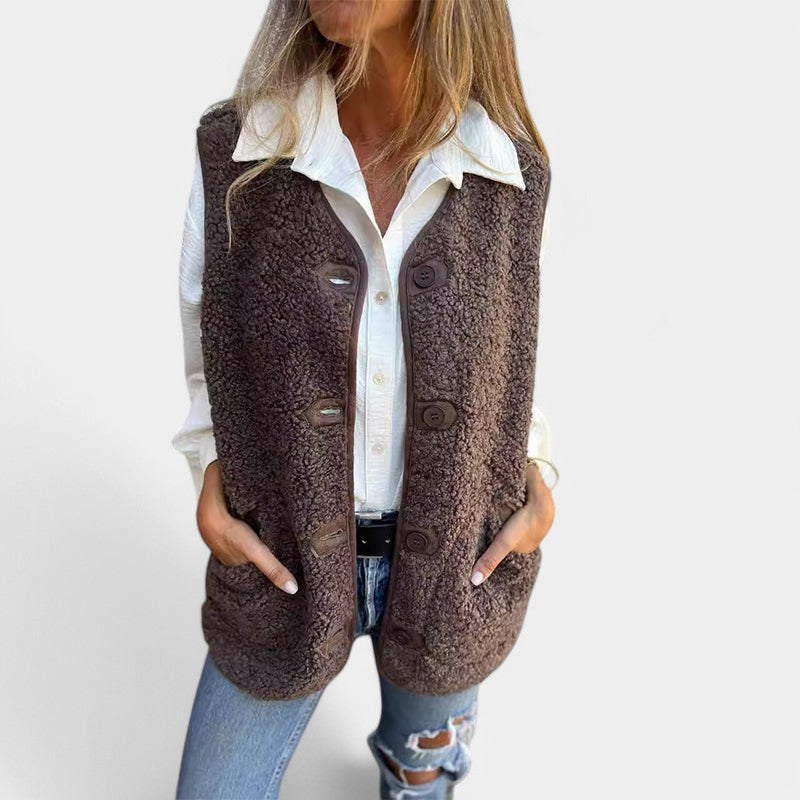 Gleame.-Blazers & Blouses-Gleame vest - Warm en comfortabel vest voor de winter