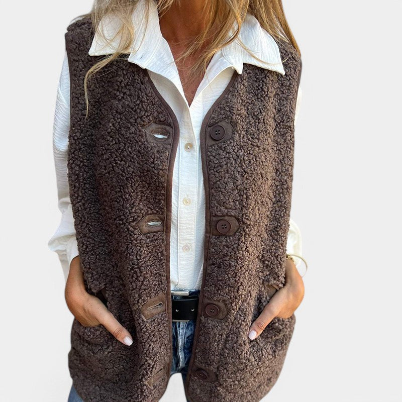 Gleame.-Blazers & Blouses-Gleame vest - Warm en comfortabel vest voor de winter