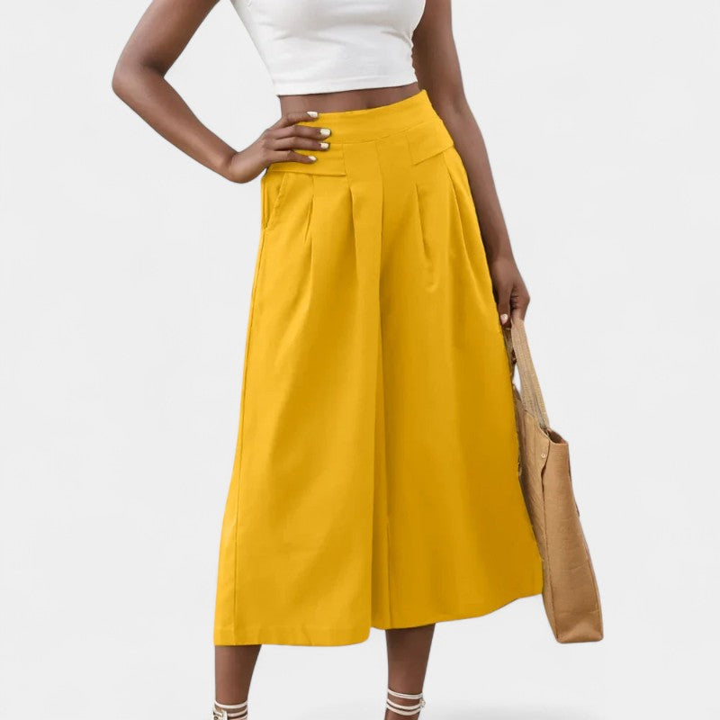 Gleame.-Broeken-Gleame Broek - Comfortabele casual katoen linnen losse broek