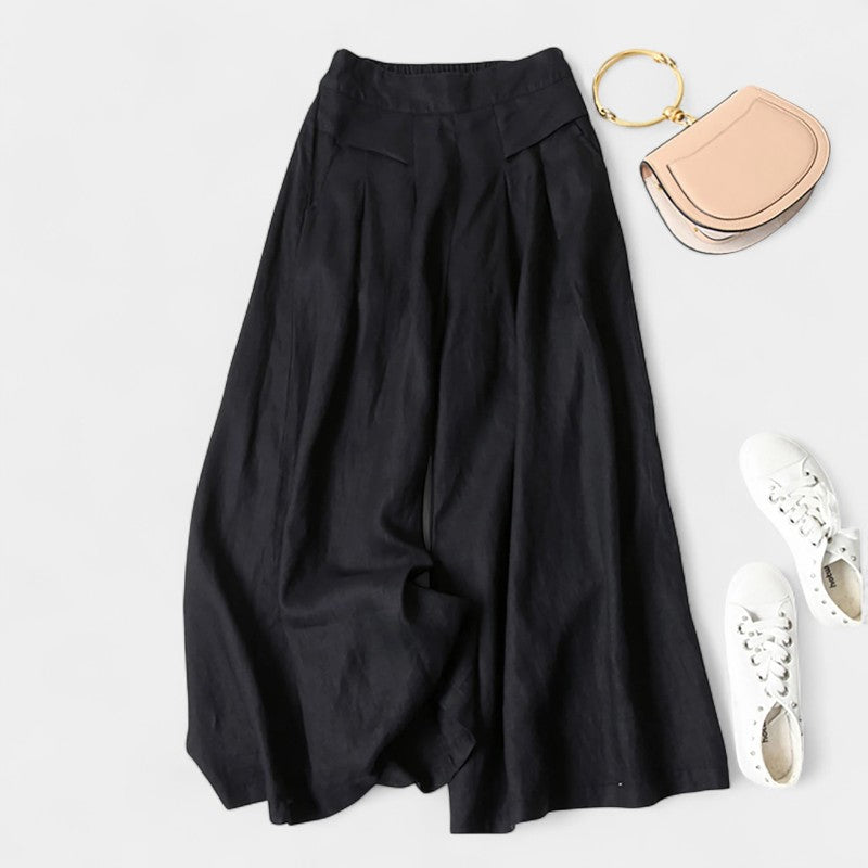 Gleame.-Broeken-Gleame Broek - Comfortabele casual katoen linnen losse broek