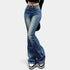 Gleame.-Broeken-Gleame Jeans - High-stretch retro flare jeans voor dames