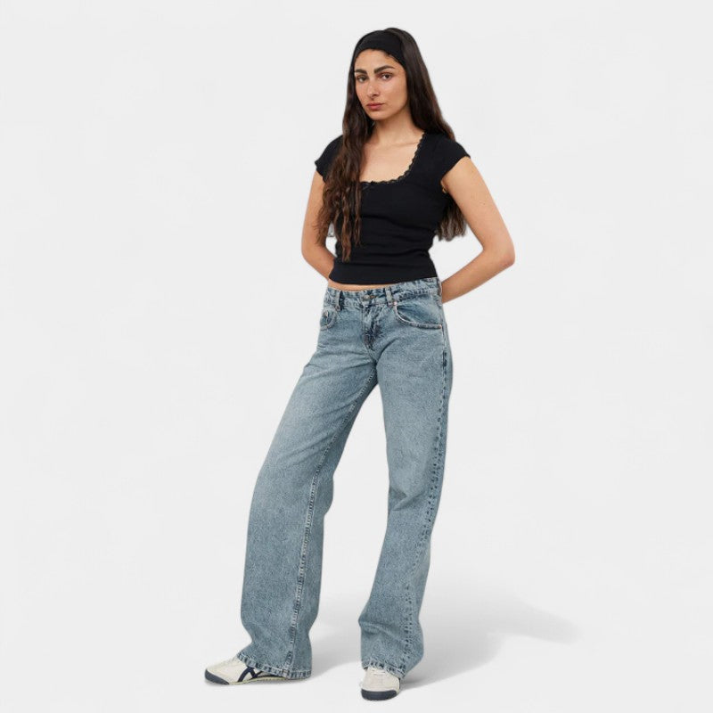 Gleame.-Broeken-Gleame Jeans - Women High Waist Hottie Slim Jeans Pant