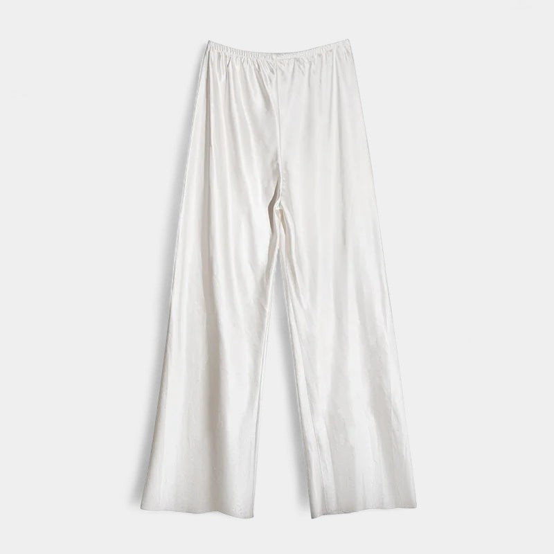 Gleame.-Broeken-Gleame Lange casual broek - Comfortabele wijde broek voor vrouwen