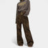 Gleame.-Broeken-Gleame Luipaard Jeans - Dames casual jeans met wijde pijpen