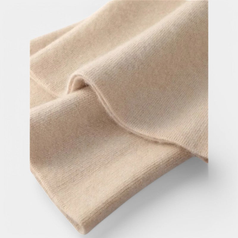 Gleame Sweatpants - Cashmere jogging broek voor dames met hoge taille en wijde pijpen