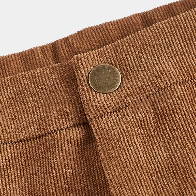 Gleame.-Broeken-Gleame broek - casual high waist rechte broek met zakken