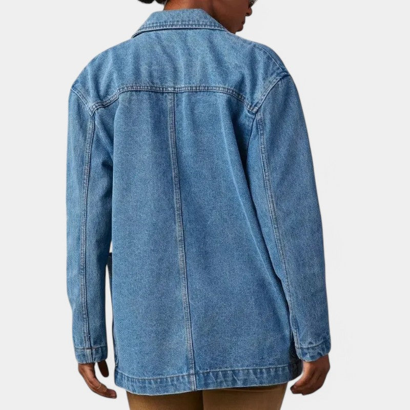 Gleame.-Denim Blazer-Gleame Denim Blazer - Tijdloze blazer in casual denimstijl