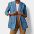 Gleame.-Denim Blazer-Gleame Denim Blazer - Tijdloze blazer in casual denimstijl