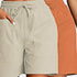 Gleame.-Gleame 2-delig set - Dames casual shorts met dubbele zakken in effen kleuren