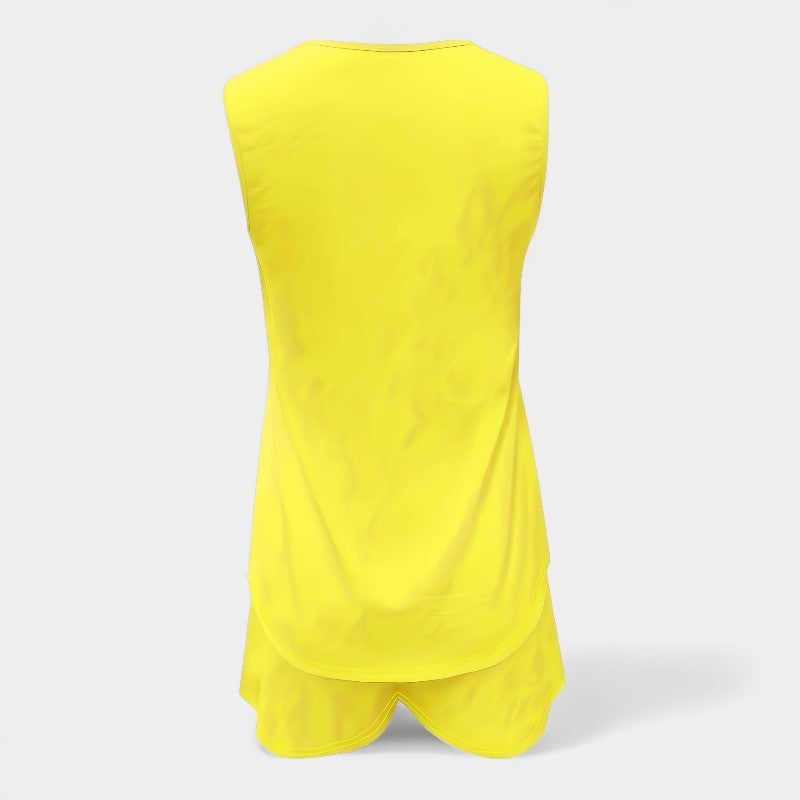 Gleame.-Gleame 2-delig set - V-hals mouwloos vest & shorts