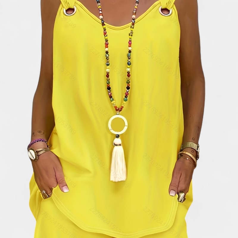 Gleame.-Gleame 2-delig set - V-hals mouwloos vest & shorts