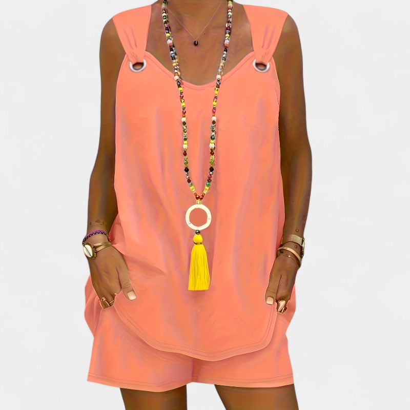 Gleame.-Gleame 2-delig set - V-hals mouwloos vest & shorts