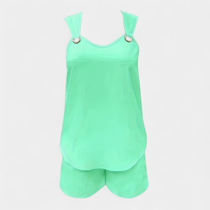 Gleame.-Gleame 2-delig set - V-hals mouwloos vest & shorts