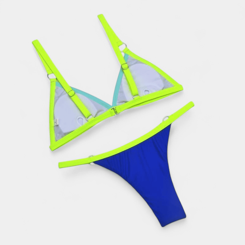 Gleame.-Gleame Bikini - Triangel bikini met ringdetails voor een zomerse strandlook