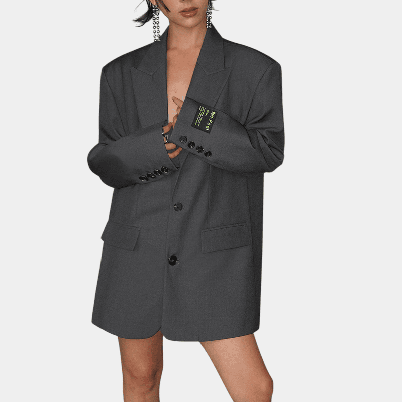 Gleame.-Gleame Blazer - Oversized dames blazer met klassieke knopen en casual stijl