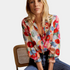 Gleame.-Gleame Blouse - Kleurrijke dames blouse met bloemmotief