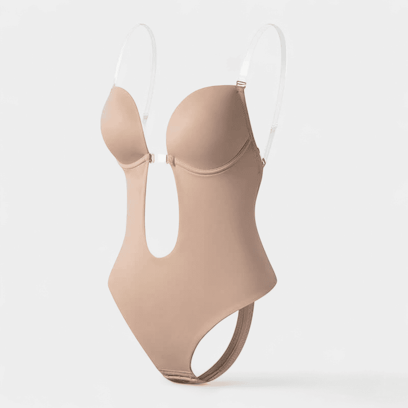 Gleame.-Gleame Bodysuit - Corrigerende bodysuit met diepe V-hals en lage rug voor een gladde en onzichtbare pasvorm