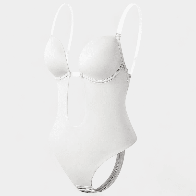 Gleame.-Gleame Bodysuit - Corrigerende bodysuit met diepe V-hals en lage rug voor een gladde en onzichtbare pasvorm