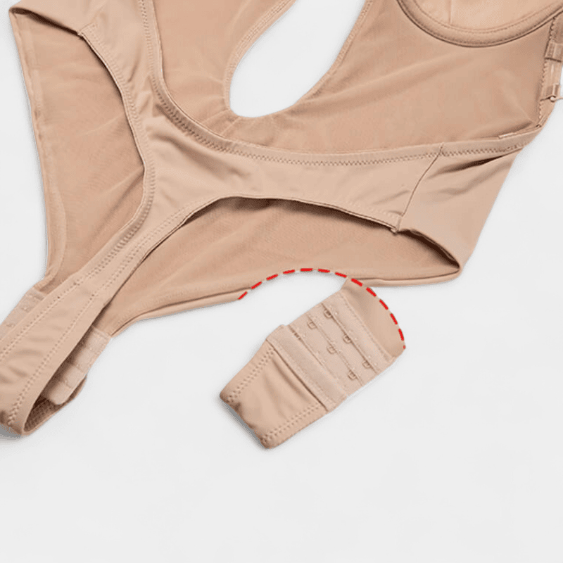 Gleame.-Gleame Bodysuit - Corrigerende bodysuit met diepe V-hals en lage rug voor een gladde en onzichtbare pasvorm