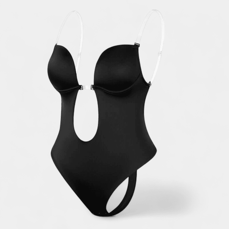 Gleame.-Gleame Bodysuit - Corrigerende bodysuit met diepe V-hals en lage rug voor een gladde en onzichtbare pasvorm