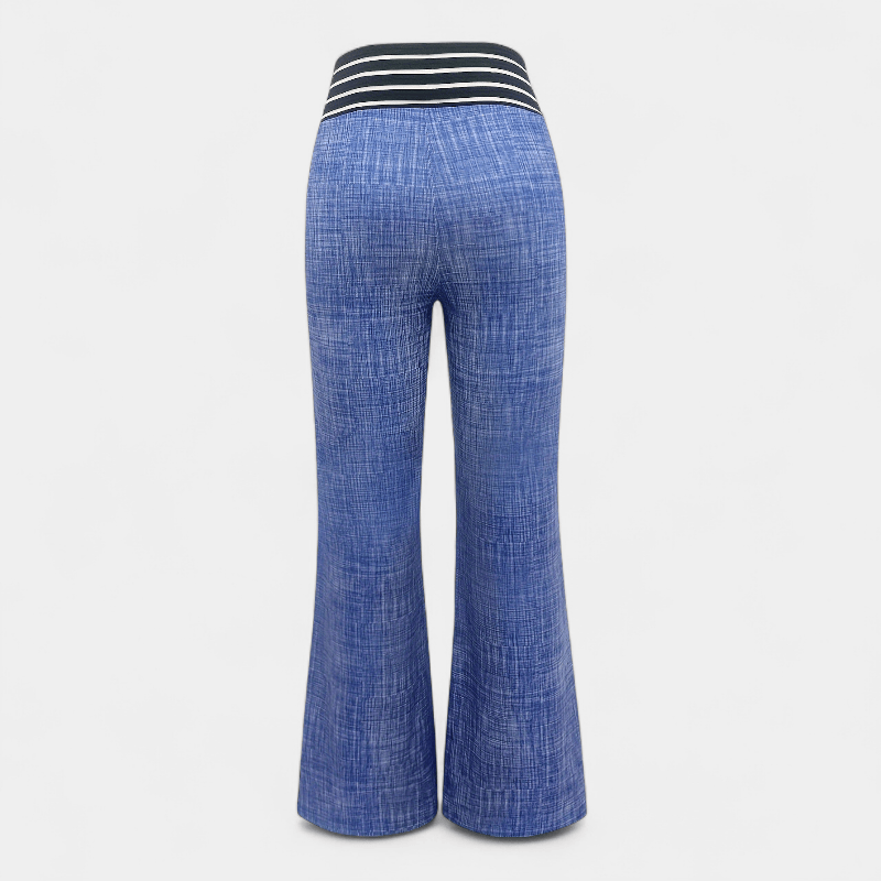 Gleame.-Gleame Broek - Wijde pijpen met hoge taille, casual en losvallend voor lente en zomer