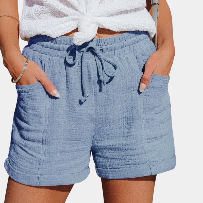 Gleame.-Gleame Cotton Summer Shorts - Lichtgewicht shorts van katoen