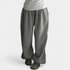 Gleame.-Gleame Broek - Dames high-waisted wijde sweatpants met elastische taille en losse pasvorm