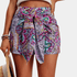 Gleame.-Gleame Short - Dames high-waisted korte broek met paisley print