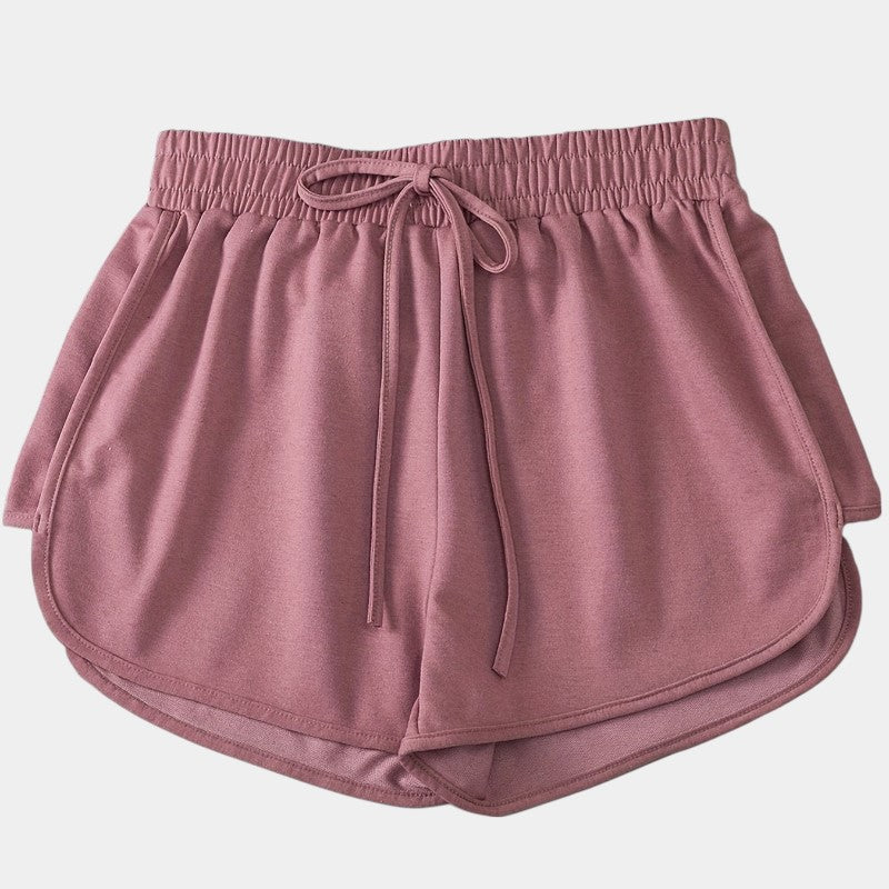 Gleame.-Gleame Short - Dames losse jogger met elastische taille en faux koord