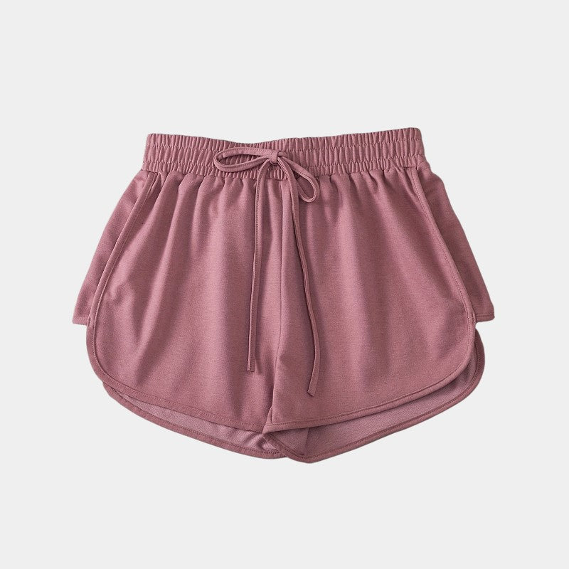 Gleame.-Gleame Short - Dames losse jogger met elastische taille en faux koord