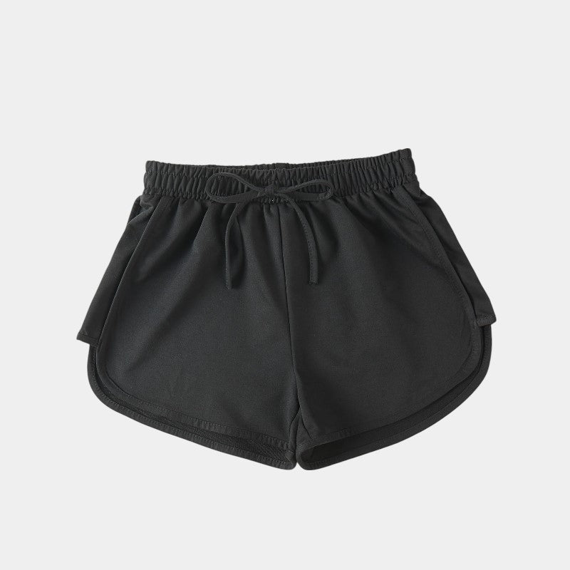 Gleame.-Gleame Short - Dames losse jogger met elastische taille en faux koord