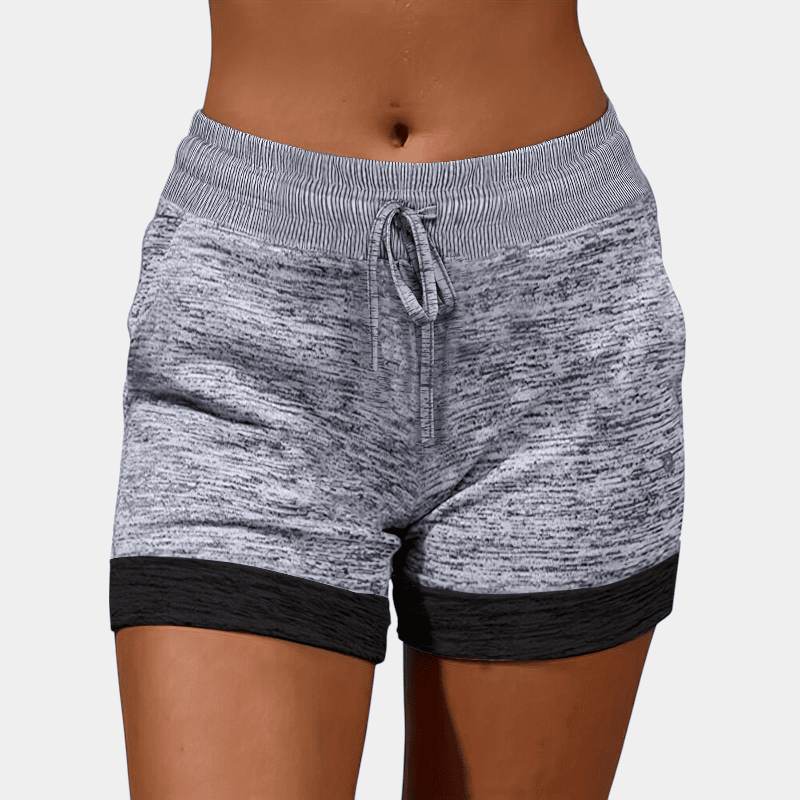 Gleame.-Gleame Short - Dames plus size high-waisted yoga short met ceintuur en zakken