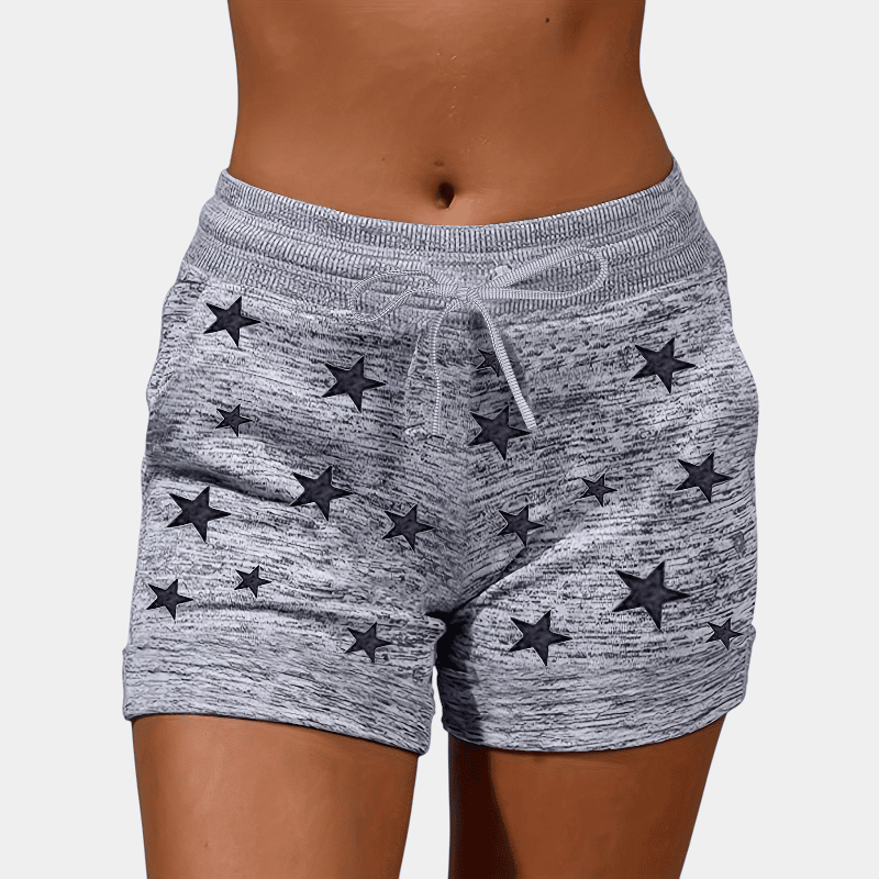 Gleame.-Gleame Short - Dames plus size high-waisted yoga short met ceintuur en zakken