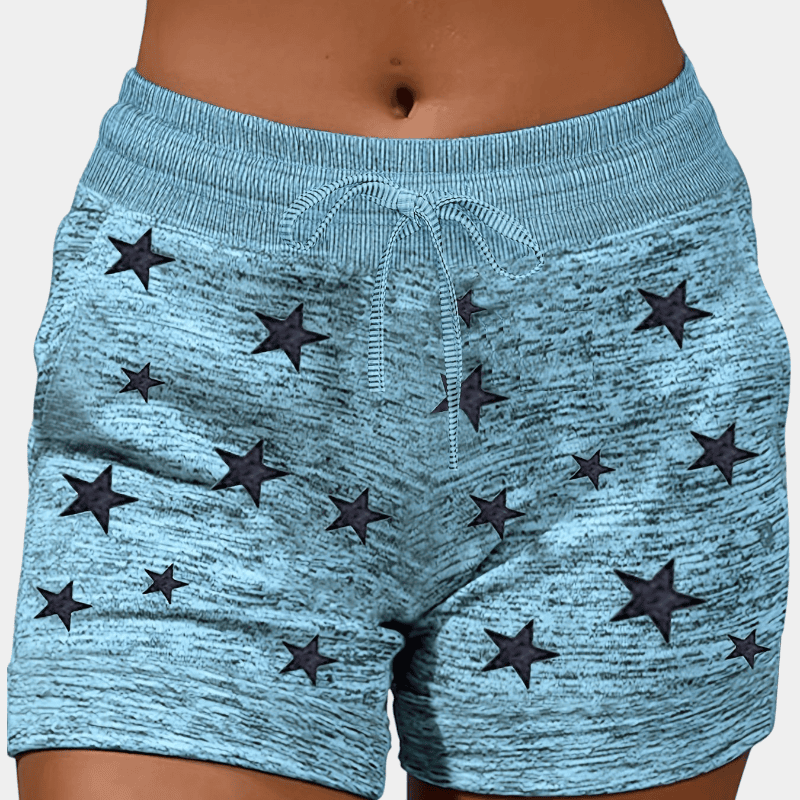 Gleame.-Gleame Short - Dames plus size high-waisted yoga short met ceintuur en zakken