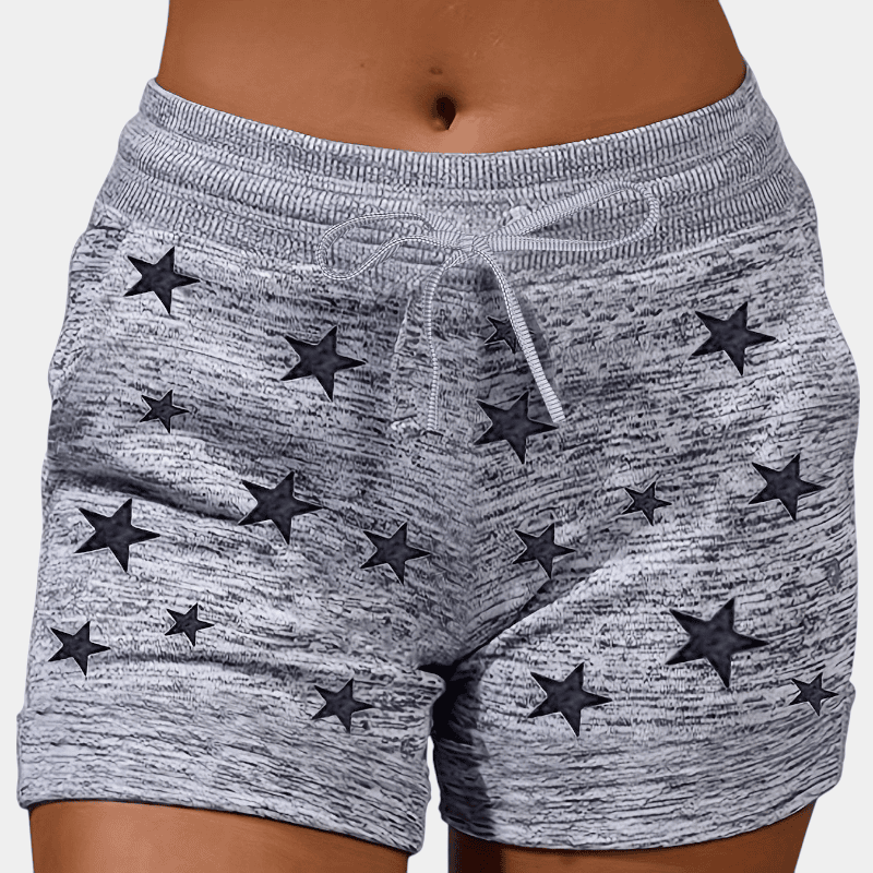 Gleame.-Gleame Short - Dames plus size high-waisted yoga short met ceintuur en zakken