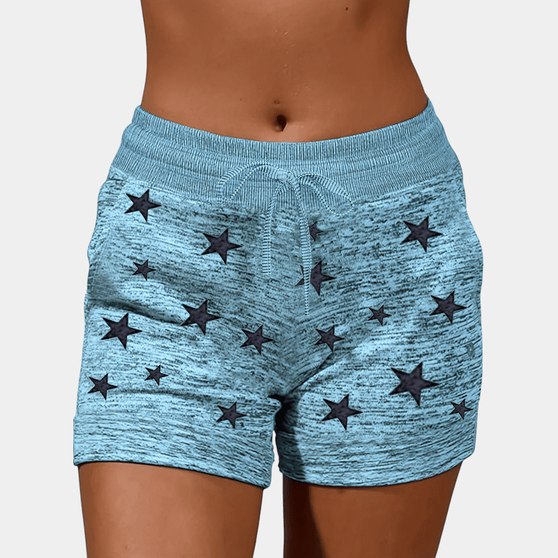 Gleame.-Gleame Short - Dames plus size high-waisted yoga short met ceintuur en zakken