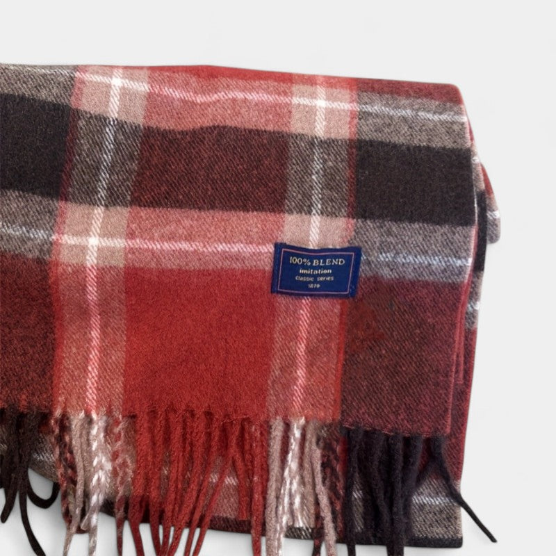 Gleame.-Gleame Sjaal - Warme en veelzijdige sjaal met tartanpatroon