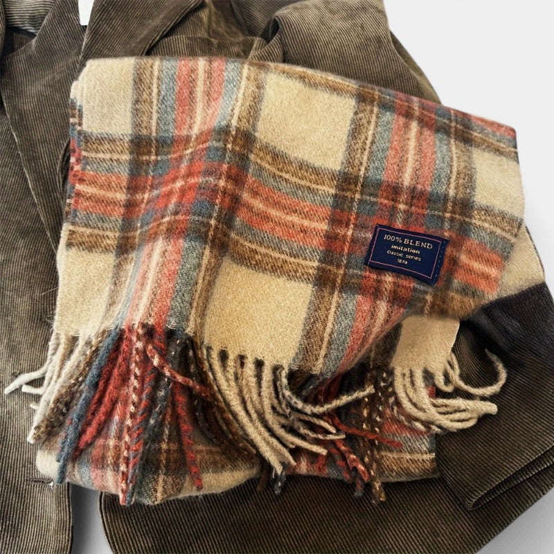 Gleame.-Gleame Sjaal - Warme en veelzijdige sjaal met tartanpatroon