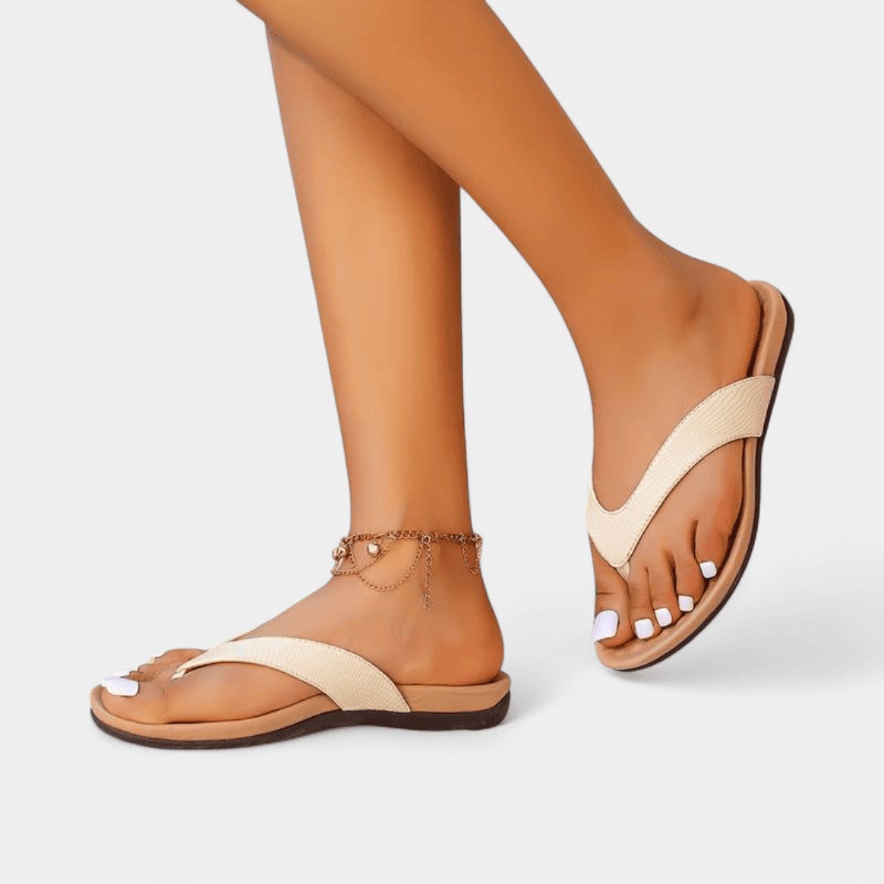 Gleame.-Gleame Slippers - Dames teenslippers met platte zool en antislip zool