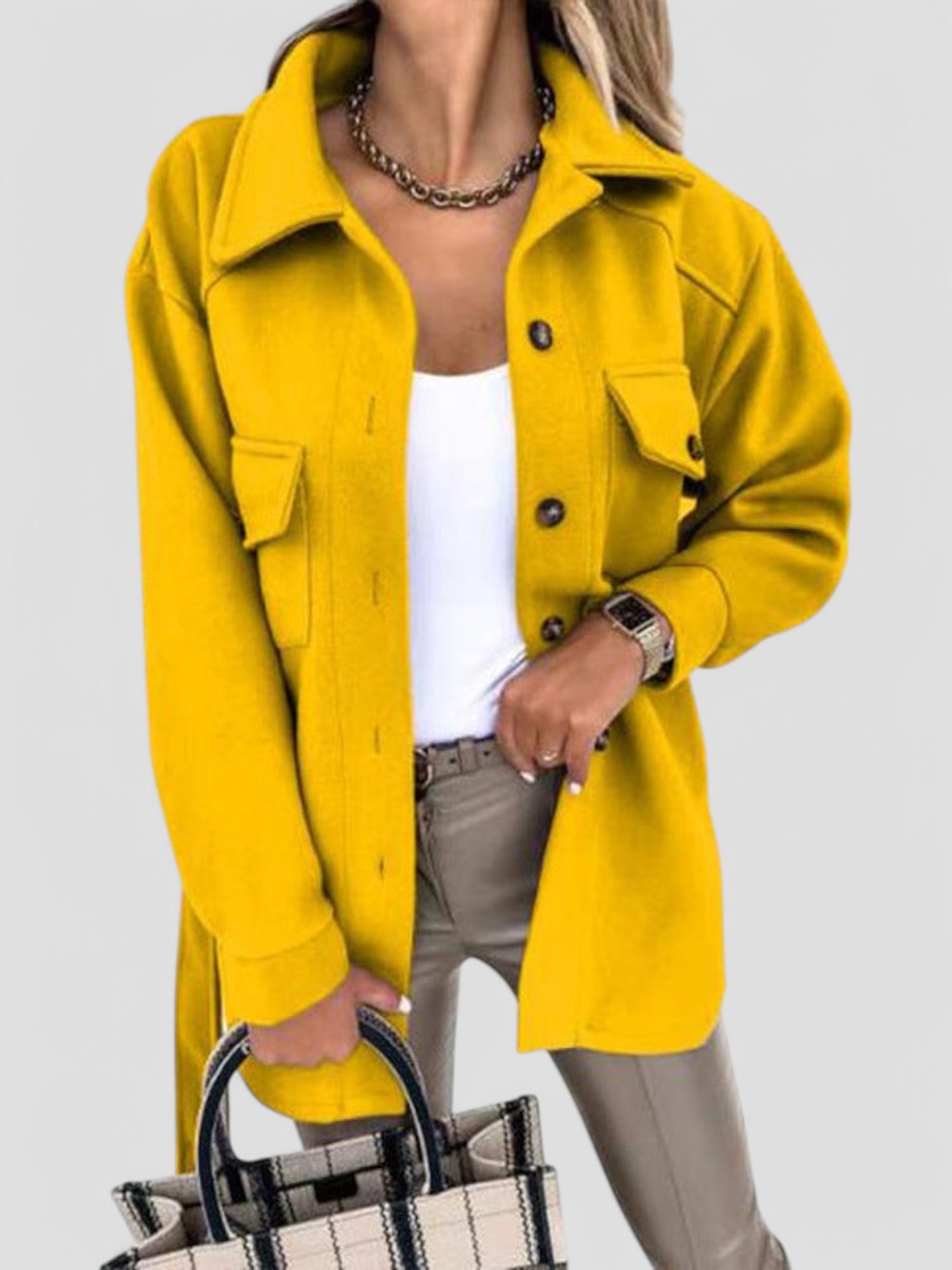 Gleame Zomerjas - Chique jas voor dames met knoopsluiting in diverse kleuren