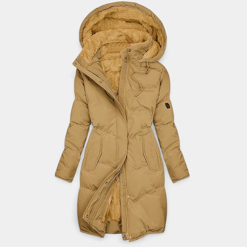 Gleame.-Jassen-Gleame Dames Jas - Luxe gewatteerde dames winterjas met warme voering