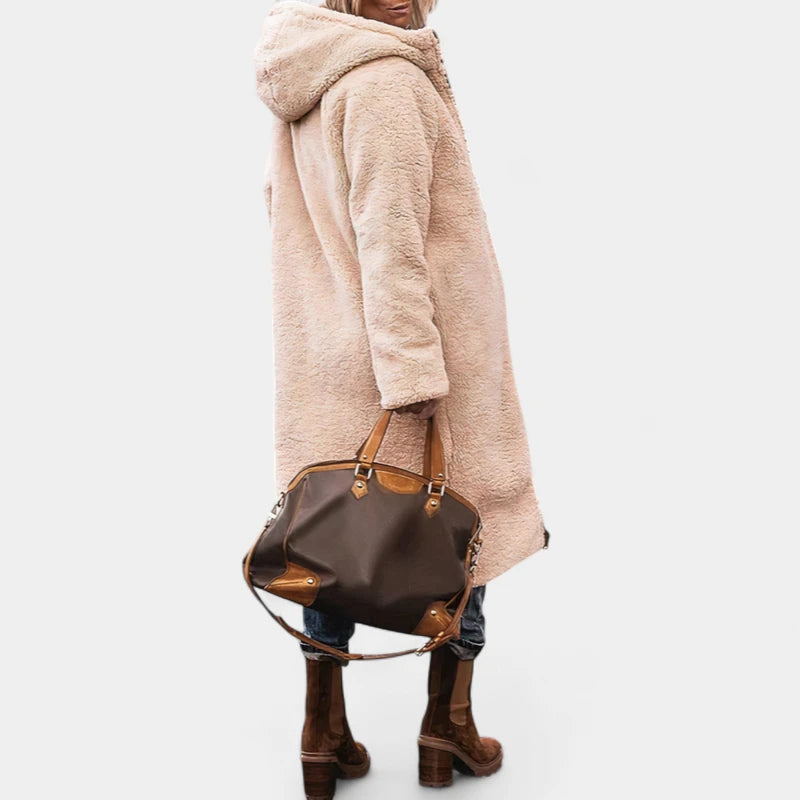 Gleame.-Jassen-Gleame Dames Parka - Omkeerbare dames winterjas met capuchon en zachte voering