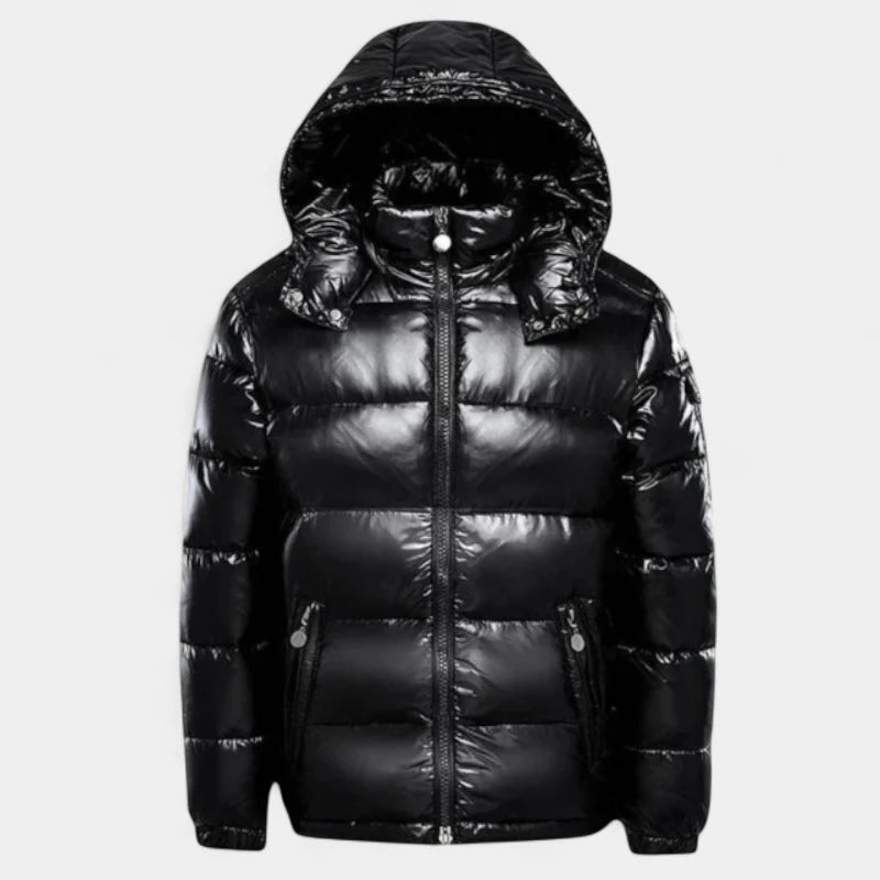 Gleame.-Jassen-Gleame Dames jas - Trendy gewatteerde puffer winterjas met capuchon